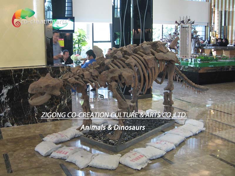 Park Decoration Dinosaur Skeleton Replica Life Size Sunproof