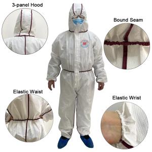Wholesale Disposable Sms Bounded Seam Type 5/6 Coverall Asbestos Breathable from china suppliers