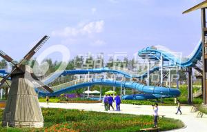 Wholesale Galvanized Carbon Steel Tube Fiberglass Water Slides for Amusement Water Park from china suppliers