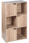Modern design Living Room MDF Wood portable book shelf furniture