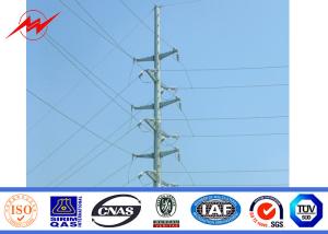 Wholesale 18m Outdoor Galvanizatiom Electric Power Pole 10kv To 220kv Power Capacity from china suppliers
