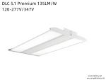 160W 2FT 4FT LED Linear High Bay Light Fixture for Indoor Commercial Office