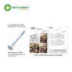 Long Service Life TOP VIP 0.1 USD PV Solar Ground Screws Screw Pile Q235 Steel
