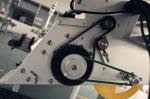 Vertical Round Barrel Semi Automatic Sticker Labeling Machine By Stainless Steel