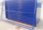 Outdoor Temporary Security Galvanized Steel Fence Panels Round / Square Post