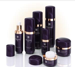 Wholesale White and Red PETG 25g 45g Cream Jar 30ml 50ml 80ml 100ml 120ml Lotion Bottle Skincare Kit Set from china suppliers