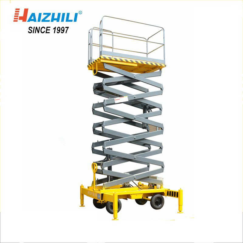 Hydraulic Mobile Scissor Lift Platform With Over Loading Security Protection System