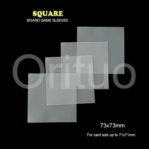 Wholesale Square Clear Card Sleeves 73x73mm Size Doube Matte ISO from china suppliers
