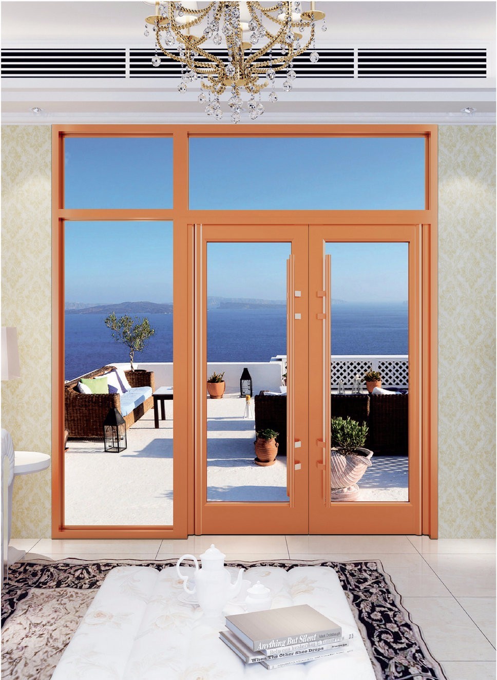 Modern Design Aluminium Door And Window Frames Elegant Appearance