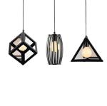 LOFT WROUGHT IRON Single-head LED Pendant Lamp, for restaurants , bars, cafes,