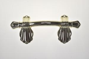 Wholesale Shell Design Antique Coffin Handles , Gold Surface Coffin Hardware Supplies from china suppliers