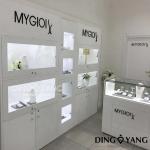 Off Standard Cutom MDF Glass Countertop Jewelry Display Cases