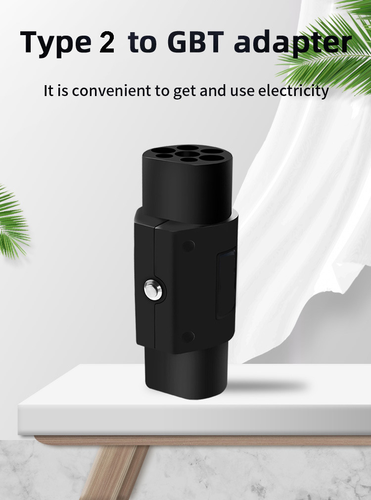 32A EV Car Charging Adaptor Type2 to GBT Adapter for Charging Cables Category Shell Material High Flame Retardant PC Fuel