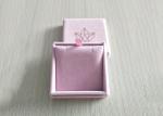 Pink Velvet Rigid Box Lid Insert Inner Tray For Jewelry Ring OEM / ODM Available