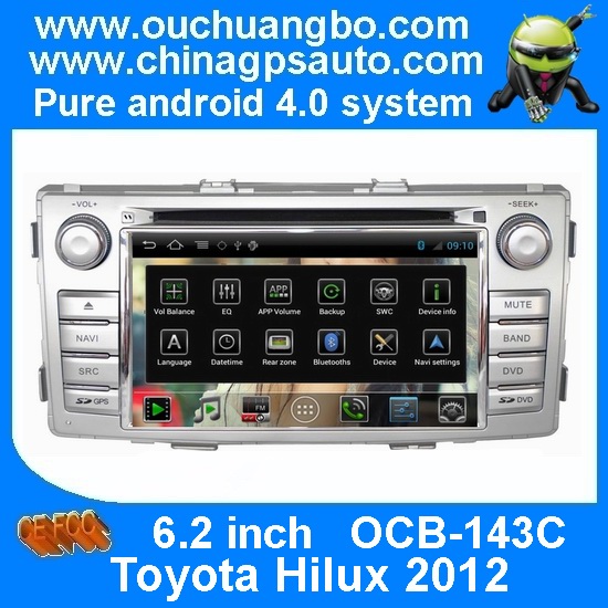 Ouchuangbo S150 System Car Navi Multimedia DVD VCD Toyota Hilux 2012 Android 4.0 3G Wifi USB Radio Stereo OCB-143C