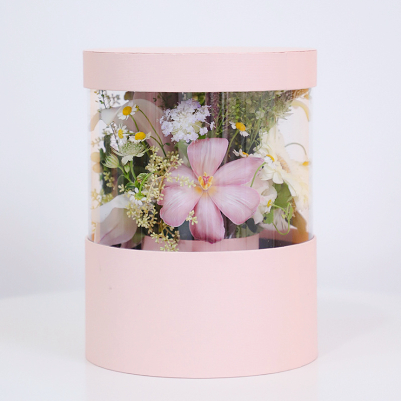 Rigid Boxes Custom Shipping Transparent Graduation Flower Gift Boxes for Bouquets