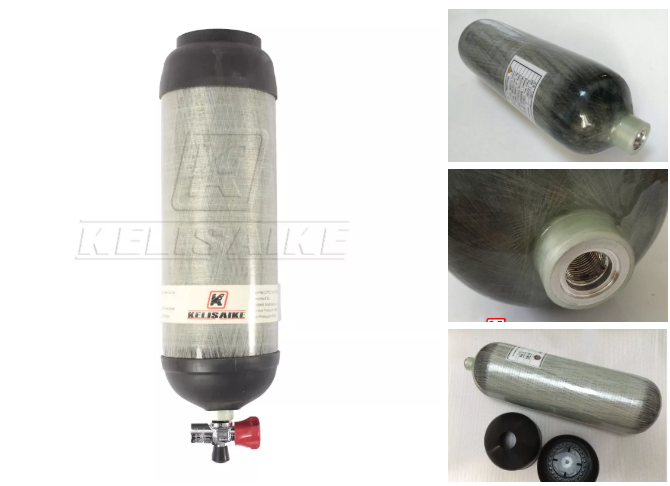 Compressed Air 9L Carbon Fiber 300 Bar SCBA Cylinder With Inhalation Resistance