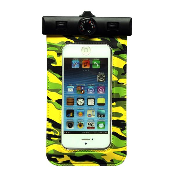 universal Water proof bag for moible phone size less than 4.5in with compass