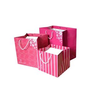 Wholesale Recyclable Luxury Printed Paper Gift Bags Matt Lamination Aqueous Coating from china suppliers