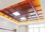 Aluminum Framed Mirror Drop Ceiling Tiles , 3 D Texture Indoor Ceiling