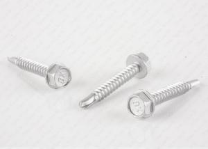 Wholesale Ss Stainless Steel Wafer Head Self Drilling Screws Hex Drive With Rubber Washer from china suppliers