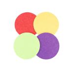 Circular Self Adhesive Polyester Acoustic Panels Wall Decoration