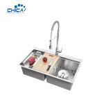 Handmade Kitchen Sink Stainless Steel Kitchen Sink Double Bowl Kitchen Sink With