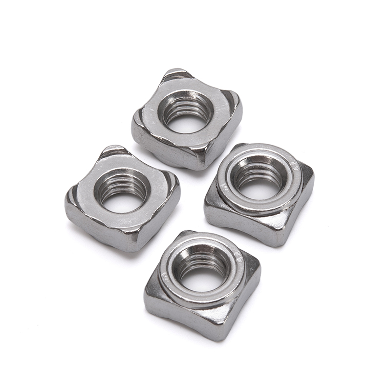 Polished Finish ANSI/ASME Standard Stainless Steel Square Spot Welding Nuts for Healthcare Industry