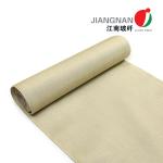 M30 Vermiculite Coated Fiberglass Fabric , High Temperature Resistant Fabric