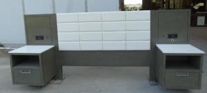 Wholesale wooden king upholstery headboard with power hubs and night stand ,casegoods, hotel furniture,casegoodsHD-0073 from china suppliers