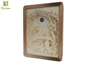 Wholesale Shadow Box Night Light City Lights , Sculpture Paper Cut Lamp Box Presents Backlit from china suppliers