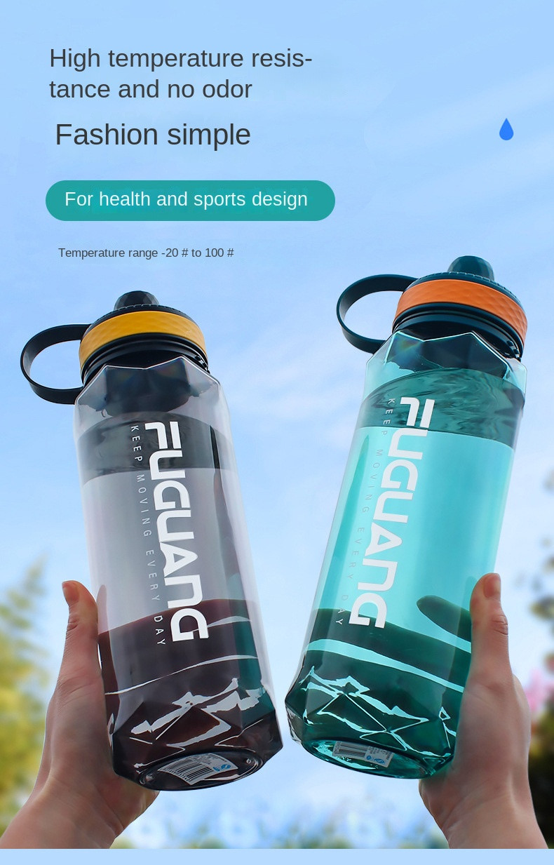 Food Grade No Odor 800ml/1000ml/1400ml/2000ml Water Bottle Bpa Free Plastic Water Bottles High Temperature Resistance Customized Acceptable