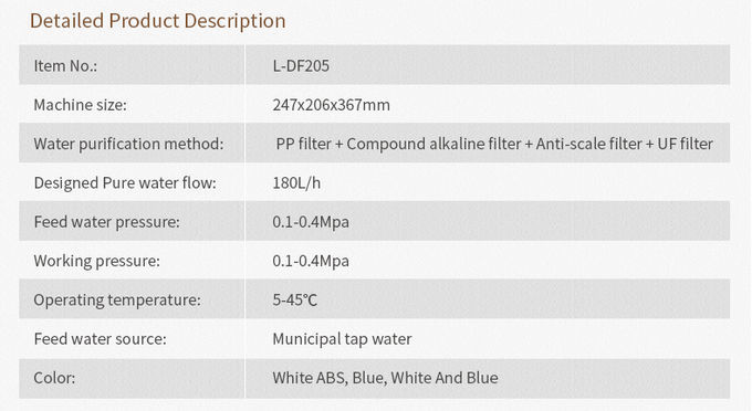 WellBlue brand New Design Household undersink kitchen UF water filter/ UF water purifier