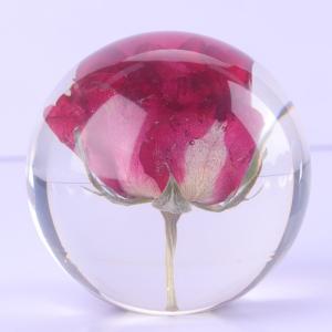 Wholesale Acrylic Red Rose Paperweight , Custom Engraved Paperweight from china suppliers