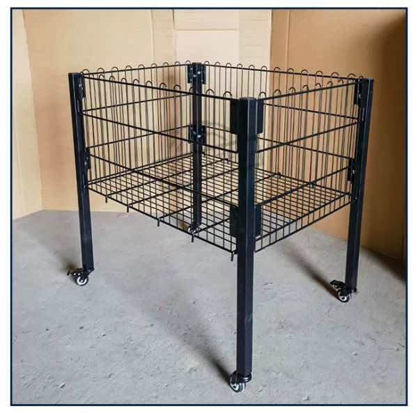 Popular Promotion cage Capacity Stackable Wire Baskets Customizable colors