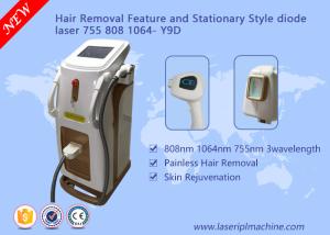 Wholesale Depilation Diode Laser Hair Removal Machine 3 Wavelength 755nm 808nm 1064nm from china suppliers