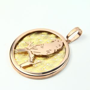 Wholesale Fashion High Quality Fashion Stainless Steel Round Shapped Necklace Pendant LPR363 from china suppliers