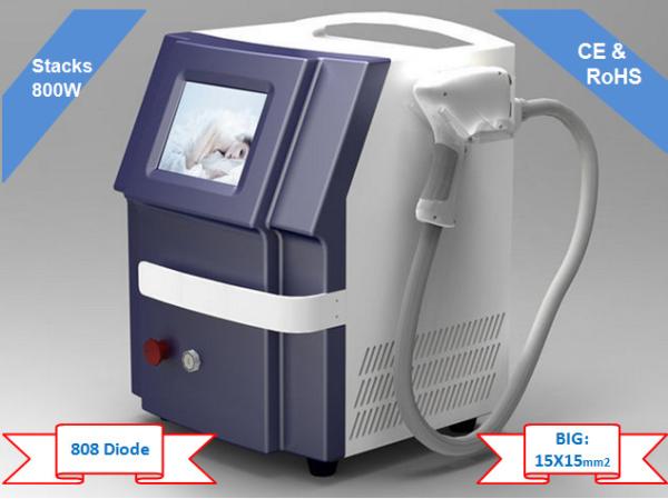 Painfree 808nm Diode Laser Hair Removal Machine , Portable Face Rejuvenation