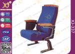 Fire Proof Slow Returning Conference Hall Chairs , Church Auditorium Seating