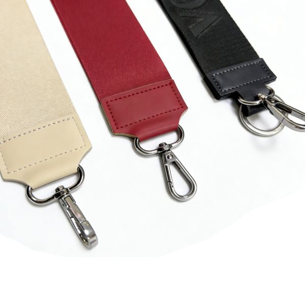 DANSKY Custom Woven Polyester Webbing Keychain Carabiner Hook Wrist Lanyard Keychain Outdoor Short Bag Keychains