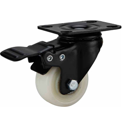 light duty 2 inch white PP caster, 2.5 inch, 3 inch PP castor, swivel PP caster
