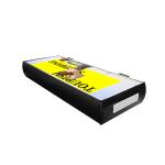 P2 DOOH Media Screen Double-sided Taxi Top LED Display Waterproof Taxi LED Sign