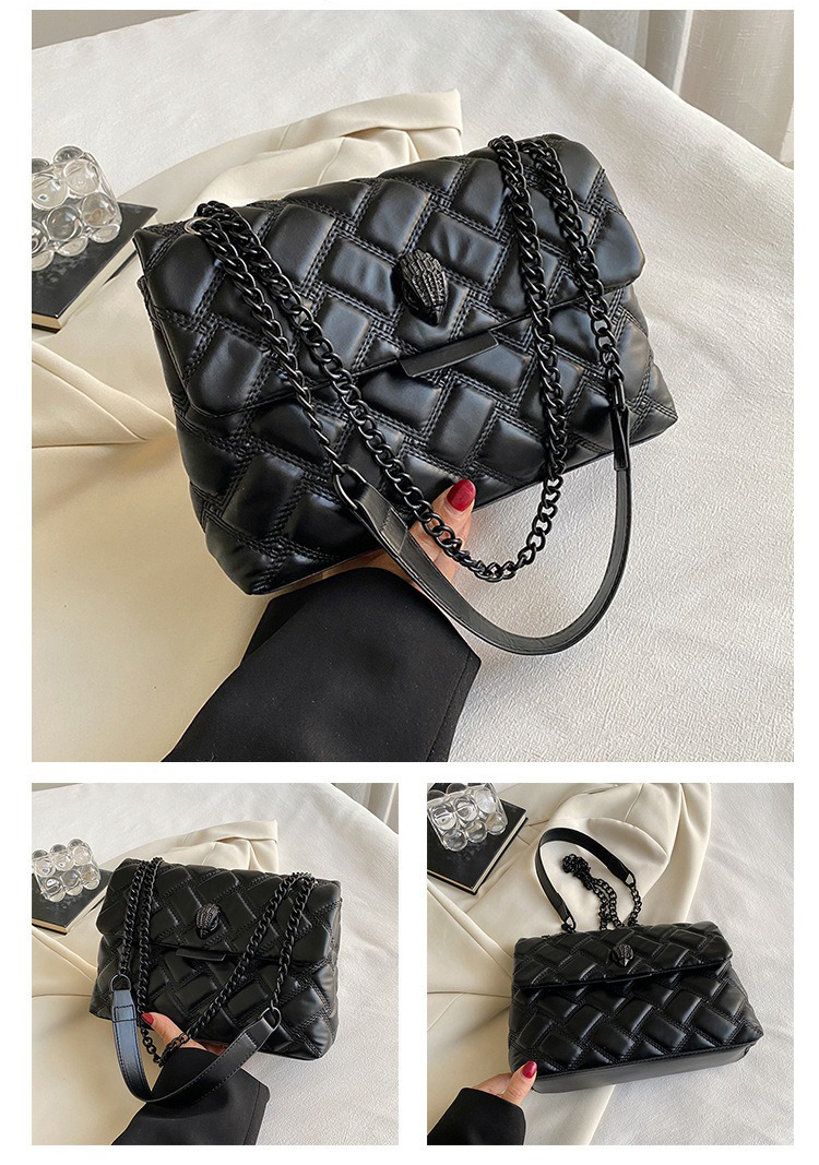 Charming Designer Rhombus Chain Bag Easy Carry Crossbody Function Leather Pu Material
