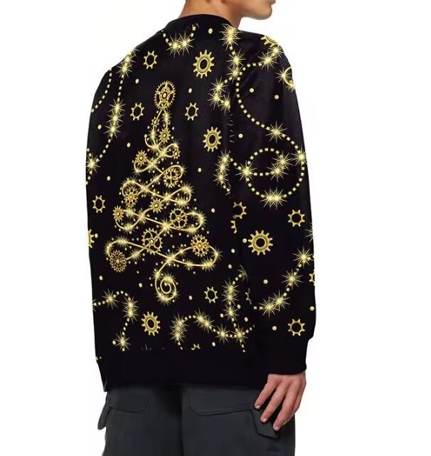 Christmas Custom All Over Print Sublimation Print Sweater Machine Washable