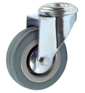 Wholesale Soft Rubber Wheel For Trolley Bolt Hole Casters Apparatus Castors from china suppliers