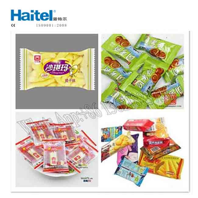 380V Candy Bar Horizontal Pack Machine For Puffed Snack Food