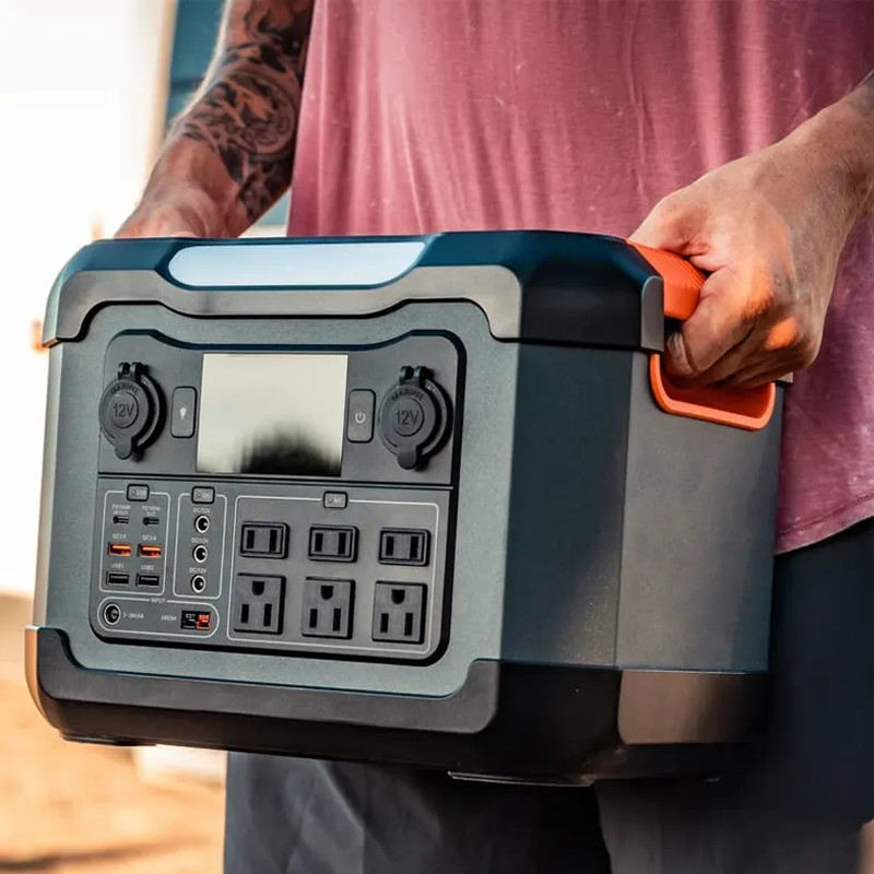 Outdoor Camping 1200W 500w Solar Generator Solar Charging Portable Power Station