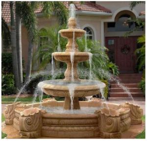 Wholesale New Deisgn Three Basin Carved Fountain from china suppliers