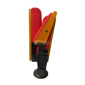 Wholesale Solid Wood Armrest Folding Conference Chair Prayer Church Red Portable Theatre Seats from china suppliers