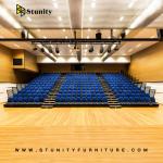Fire Resistant Retractable Stadium Chair Bleacher Seat